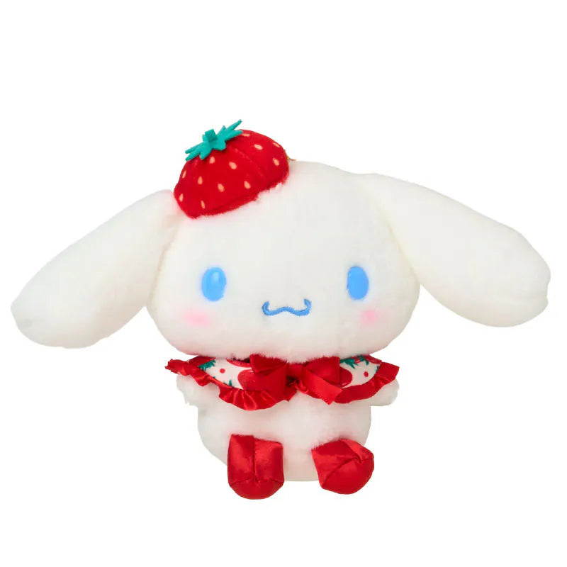 Cinnamoroll Strawberry Mascot Plush Keychain