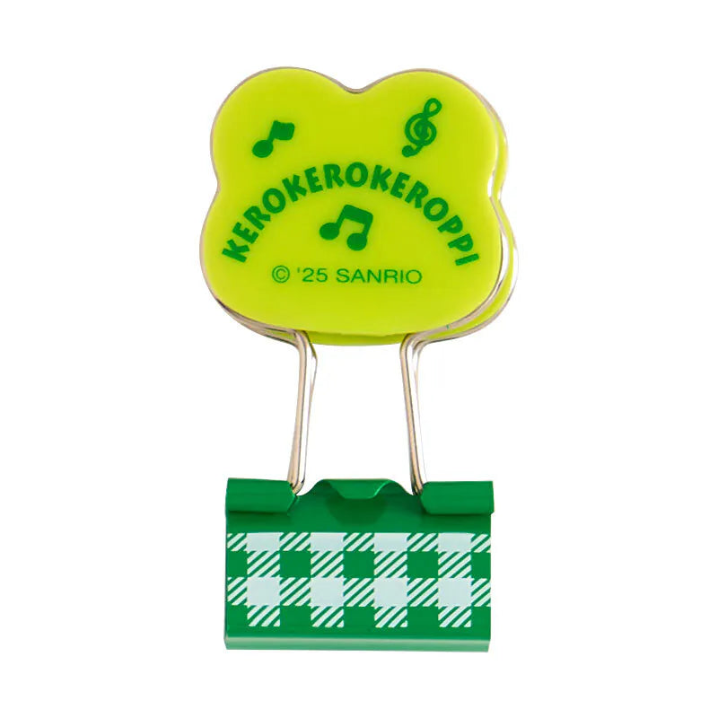 Keroppi Checkered Binder Clips