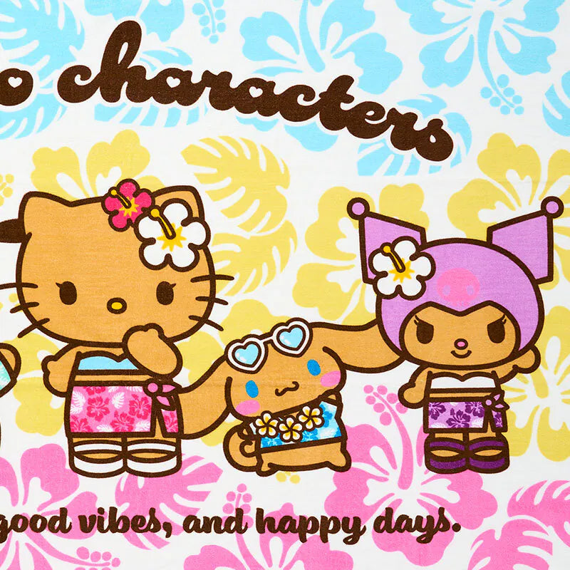 Sanrio Characters Mix Suntan Bath Towel