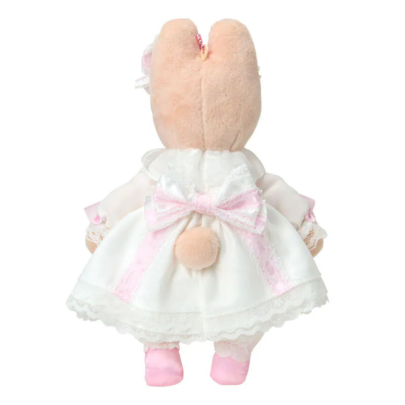 Marroncream Pink Frills & Rose Mascot Plush Keychain