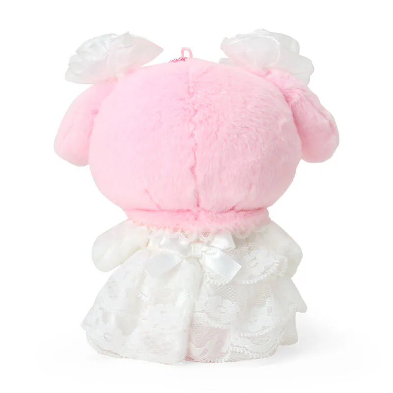 My Melody Lady White Keychain with Mascot