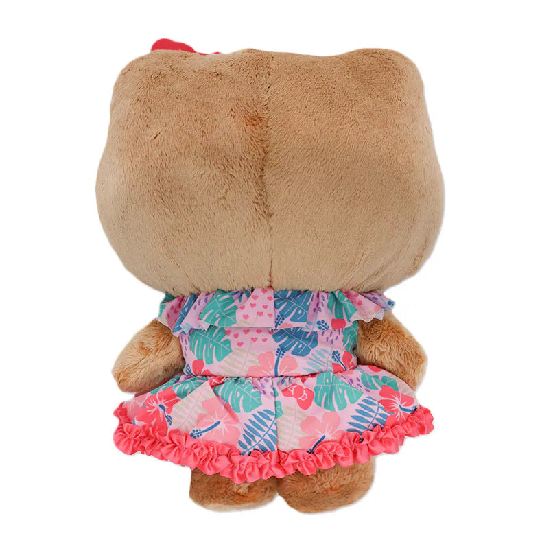 Hello Kitty Tan Hibiscus 8" Plush