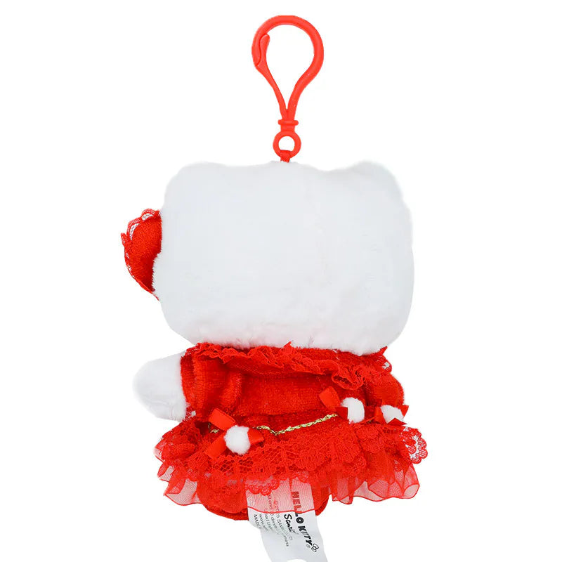 Hello Kitty Christmas Dress Mascot Clip On
