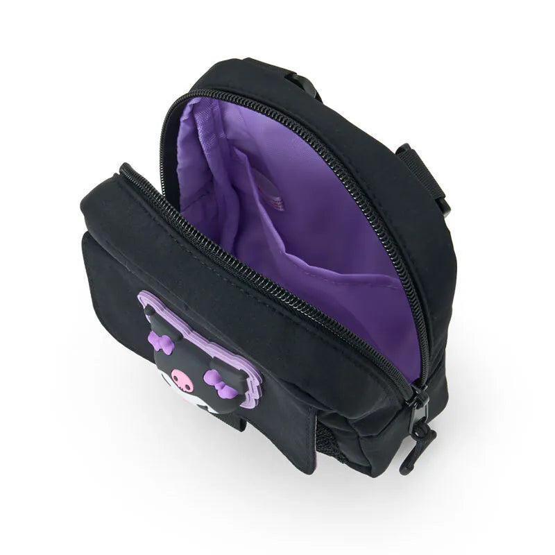 Kuromi Mesh Pocket Shoulder Bag