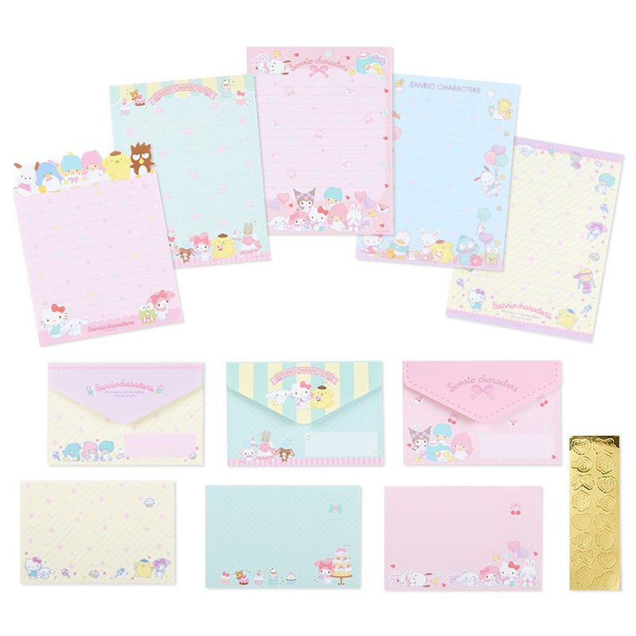 Sanrio Characters Letter Set