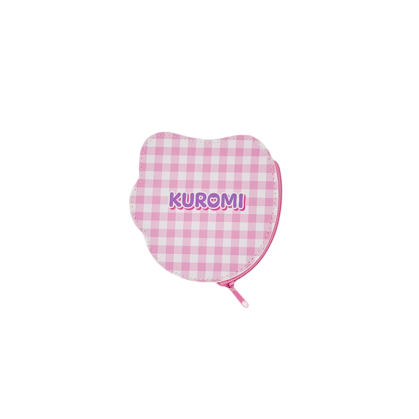 Kuromi Pastel Check Diecut Coin Purse