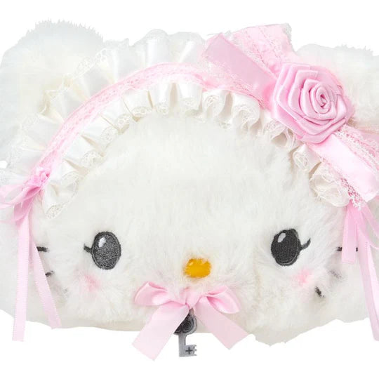 Charmmy Kitty Pink Frills & Roses Die-cut Pouch