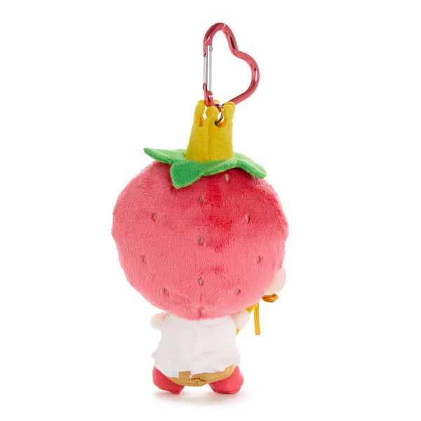 Strawberry King Strawberry News Mascot Clip On