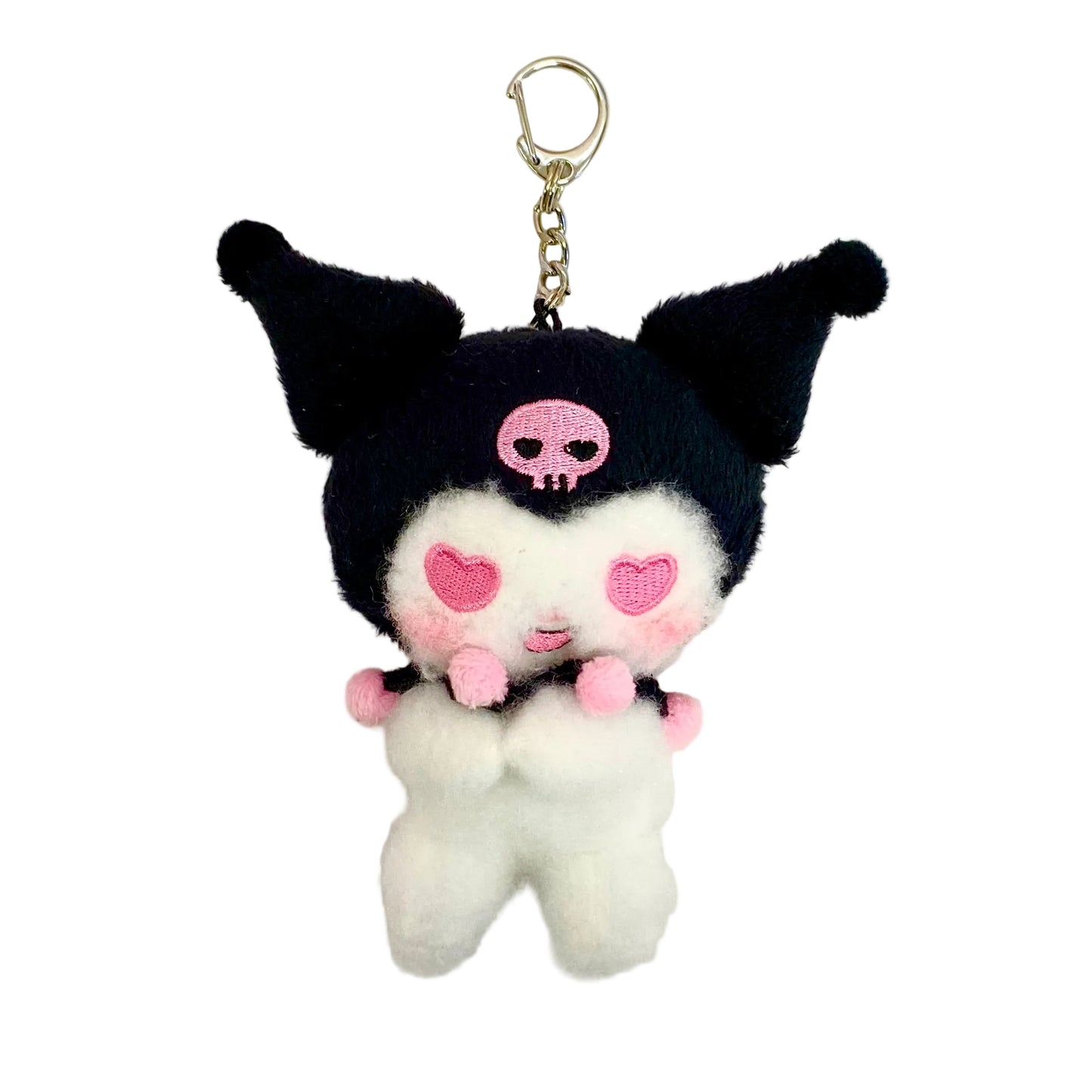 Kuromi Netflix Series Heart Eyes Plush Mascot Keychain