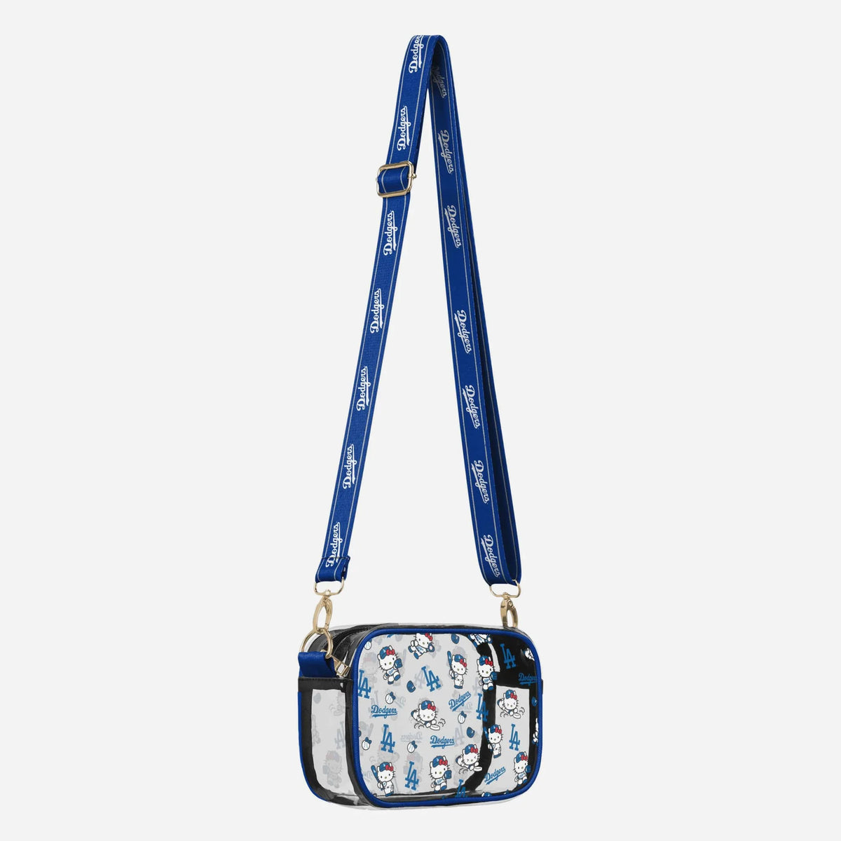 Hello Kitty Los Angeles Dodgers Pattern Clear Camera Bag