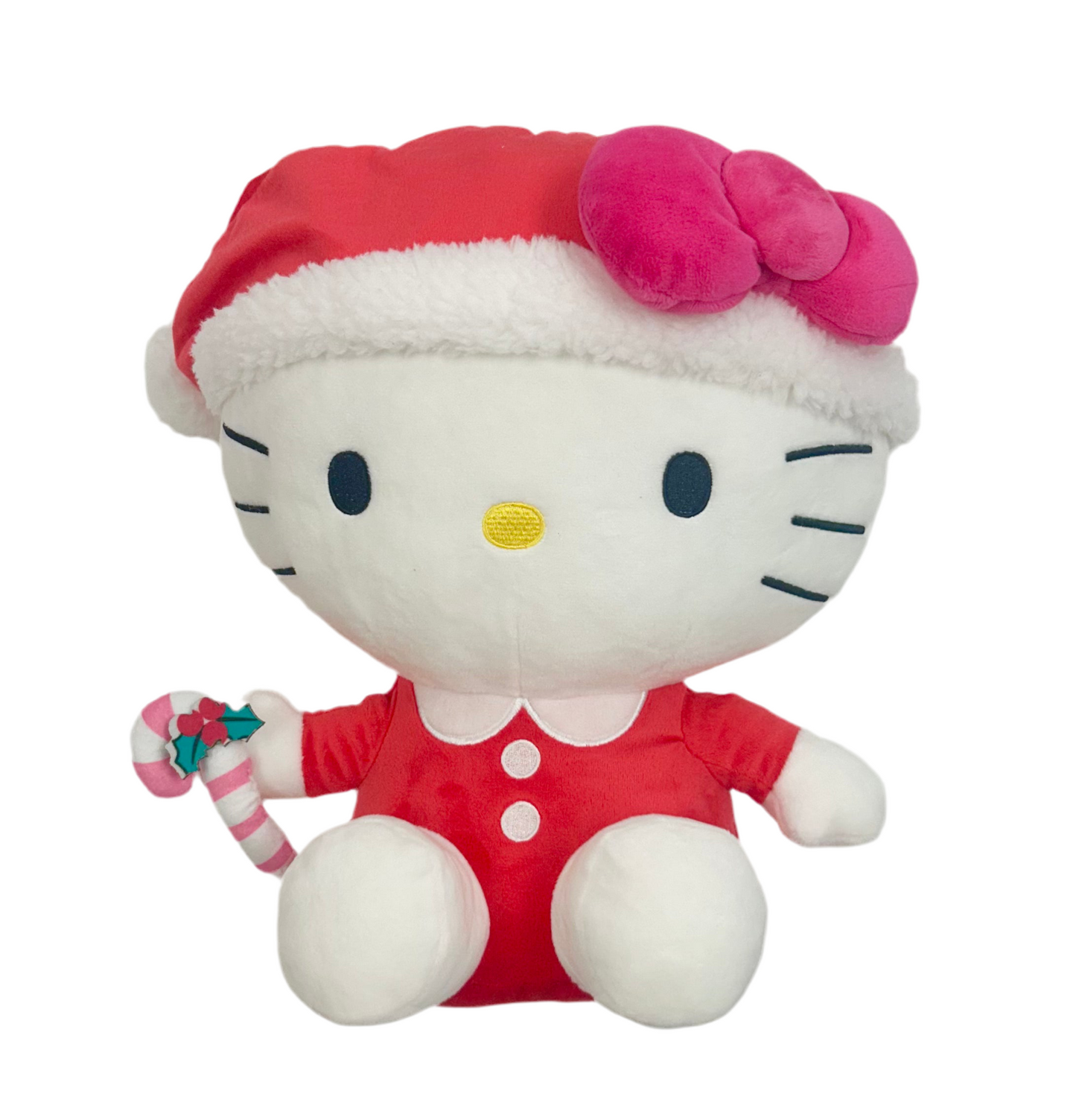 Hello Kitty 12.5" Assorted Christmas Attire, Beanie and Santa Hat