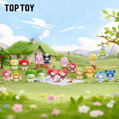 Sanrio Charaters Fruit and Vegetable Series Mini Vinyl Keychain Blind Box