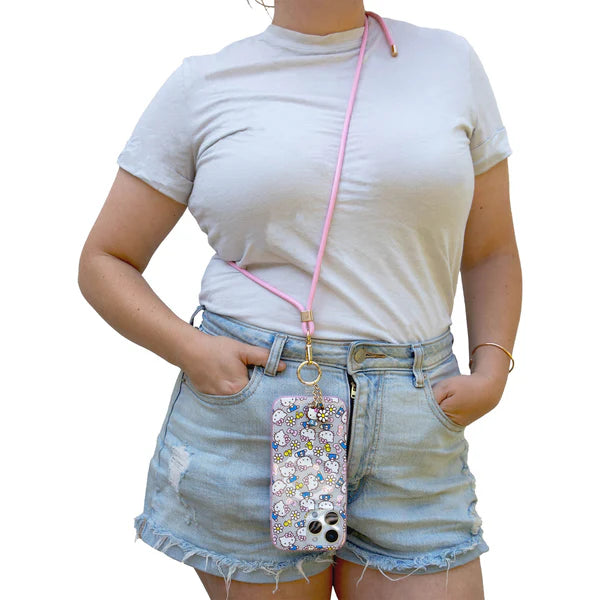 Sonix x Sanrio Hello Kitty Pink Bows Crossbody Phone Strap