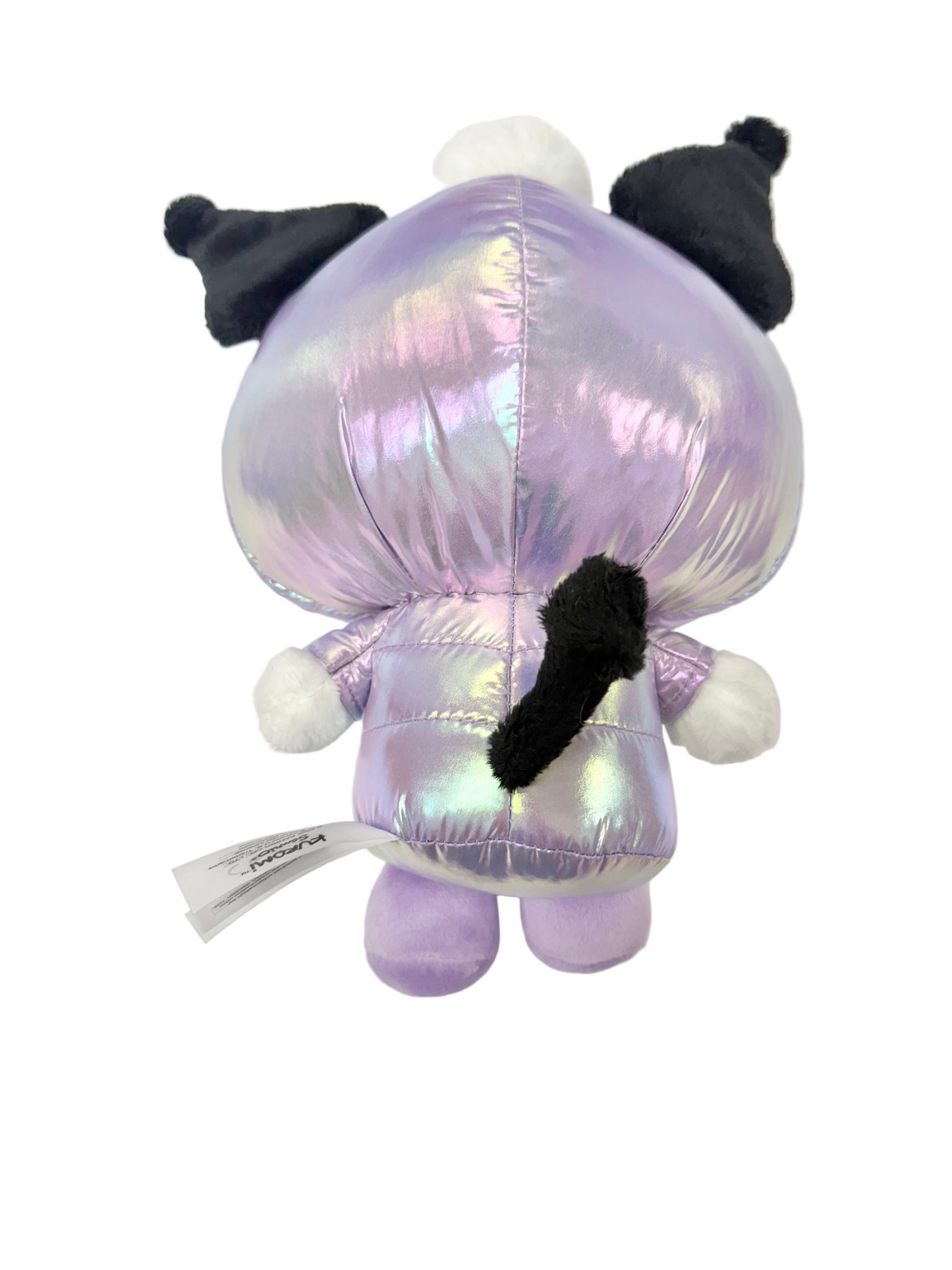 Kuromi Shiny Hooded Puffer Jacket 8" Plush