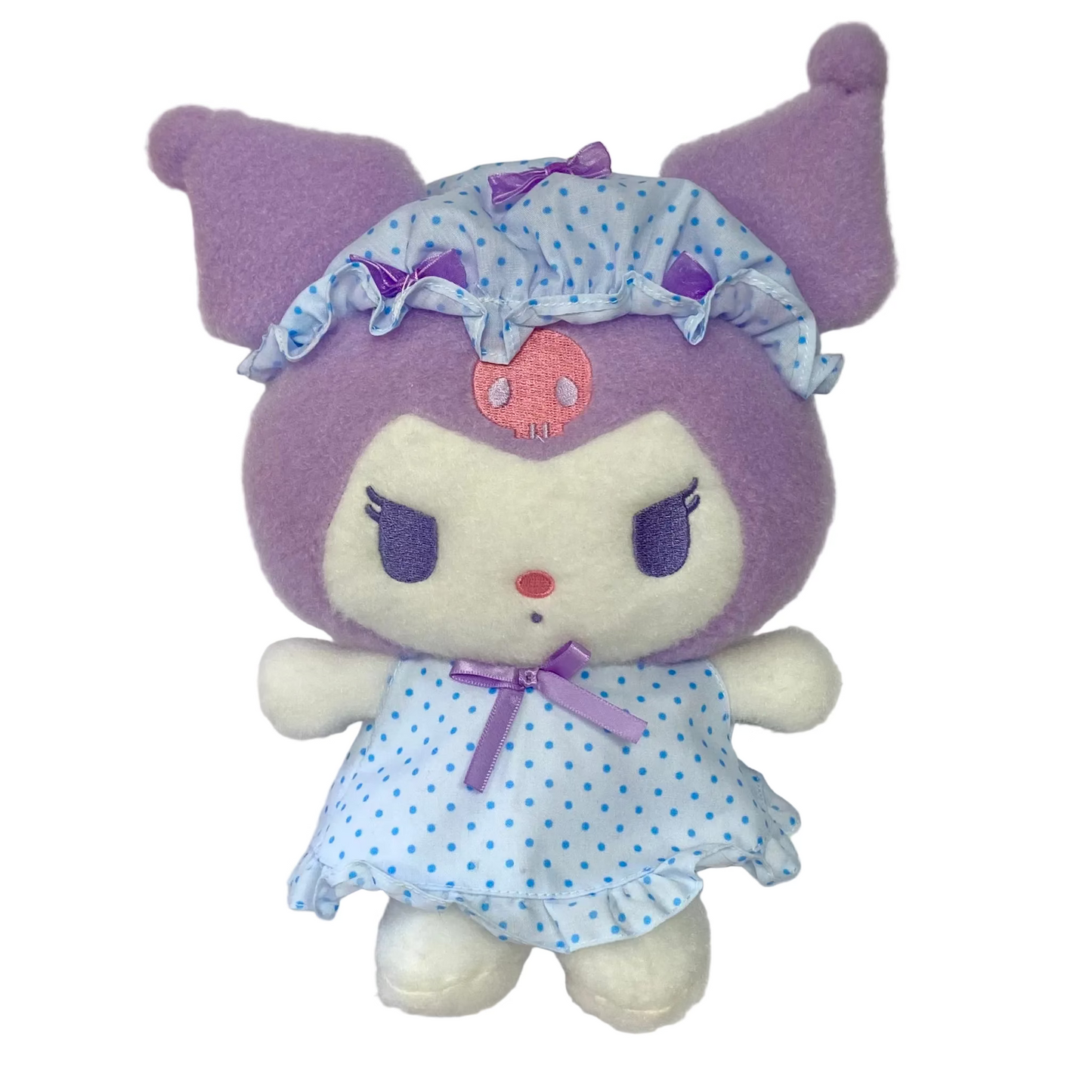 Kuromi Nightcap with Ribbon 9" Plush