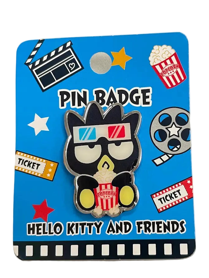 Badtz Maru Movie Theater Pin Badge