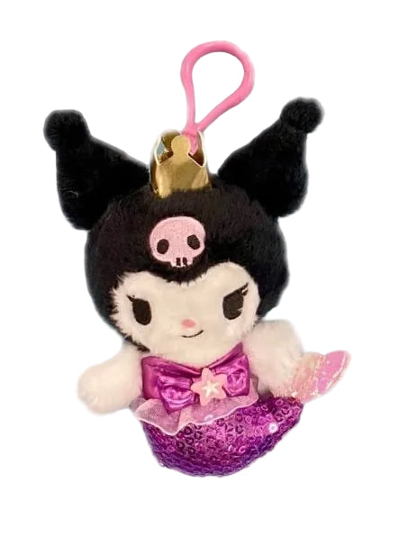 Kuromi Spangle Mermaid Mascot Clip On