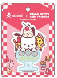 tokidoki x Hello Kitty & Friends Fast Food Pochacco Sticker