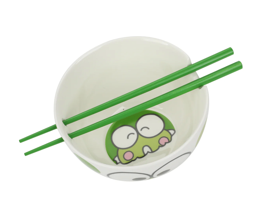 Keroppi Ramen Bowl with Chopsticks