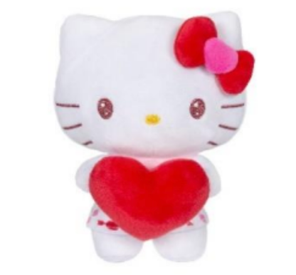 Hello Kitty Holding Heart 9.5" Plush