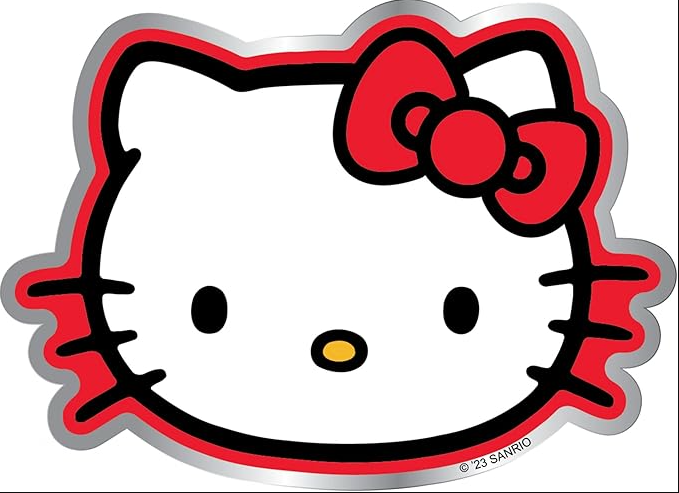 Hello Kitty Aluminum Decal