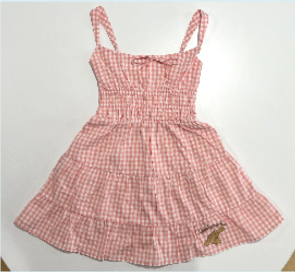 Lovely Mocha Gingham Dress