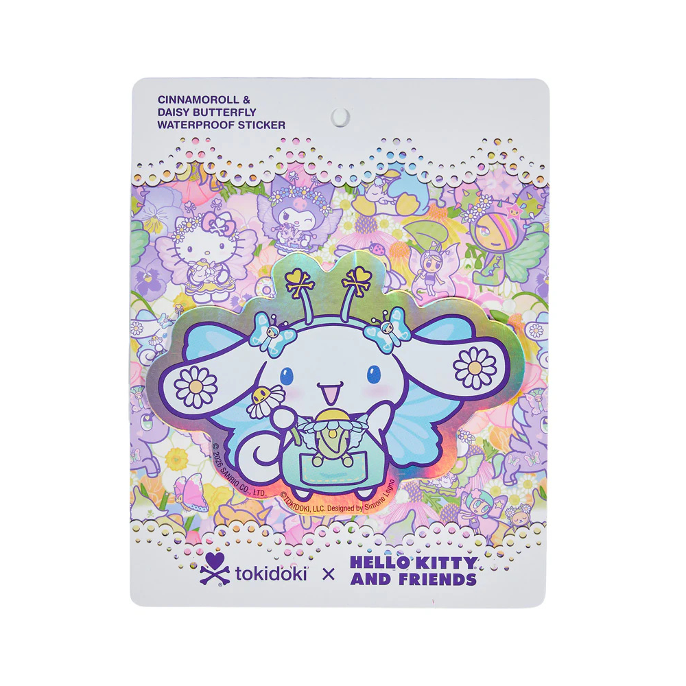 tokidoki x Hello Kitty and Friends Butterfly Garden Cinnamoroll and Daisy Butterfly Sticker