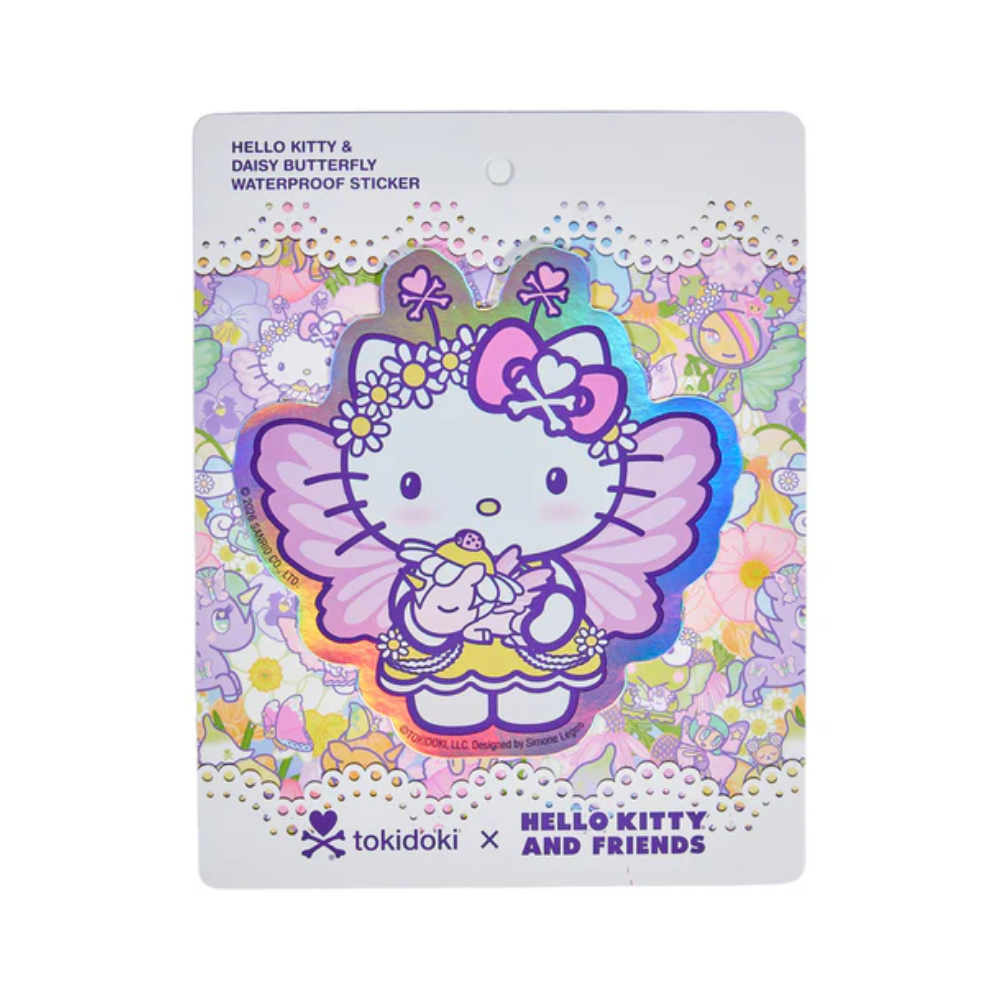 tokidoki x Hello Kitty and Friends Butterfly Garden Hello Kitty and Daisy Butterfly Sticker