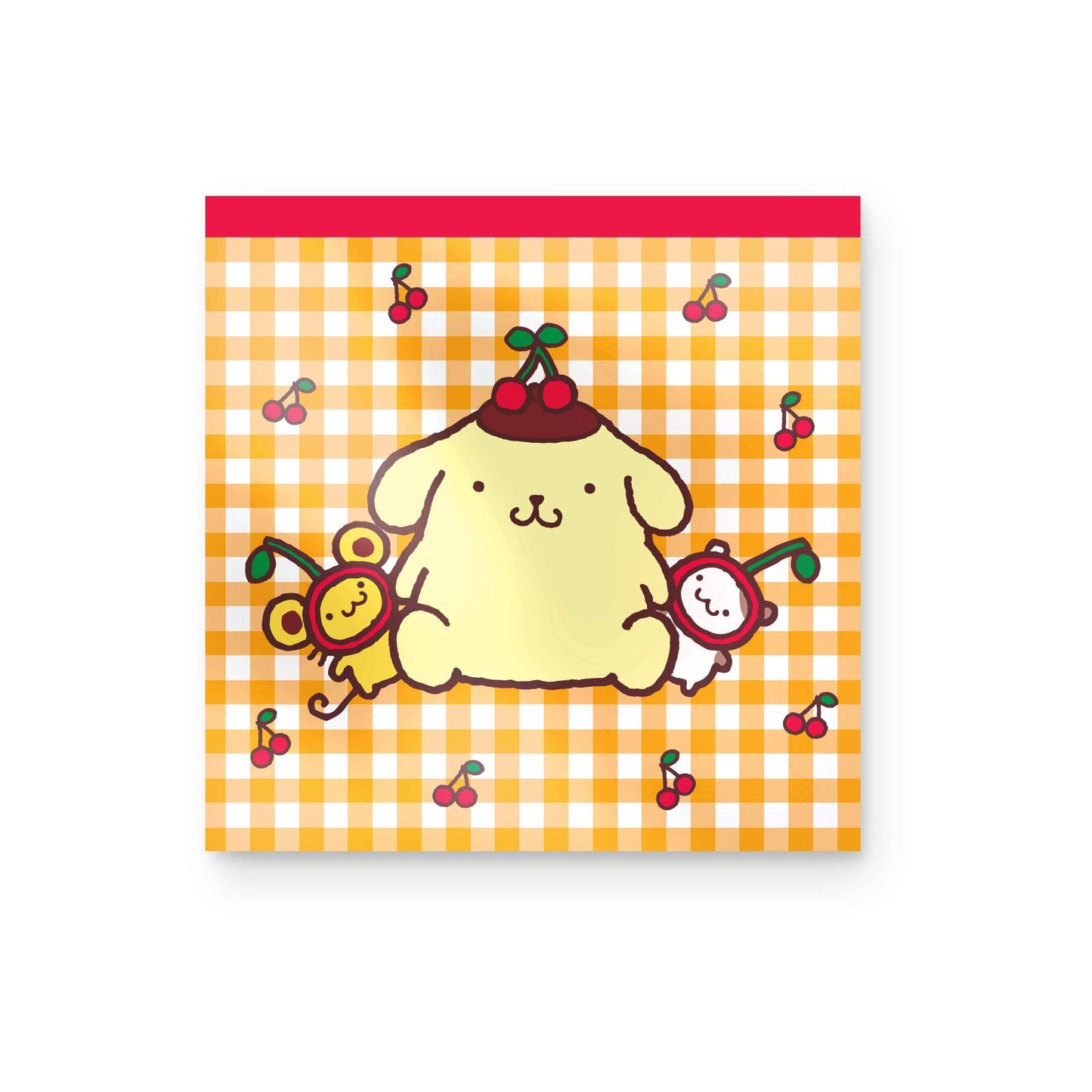 Sanrio Pompompurin Cherry Picnic Mini Notepad