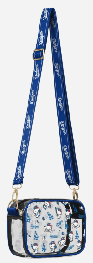 Dodgers Hello Kitty Clear Crossbody Bag