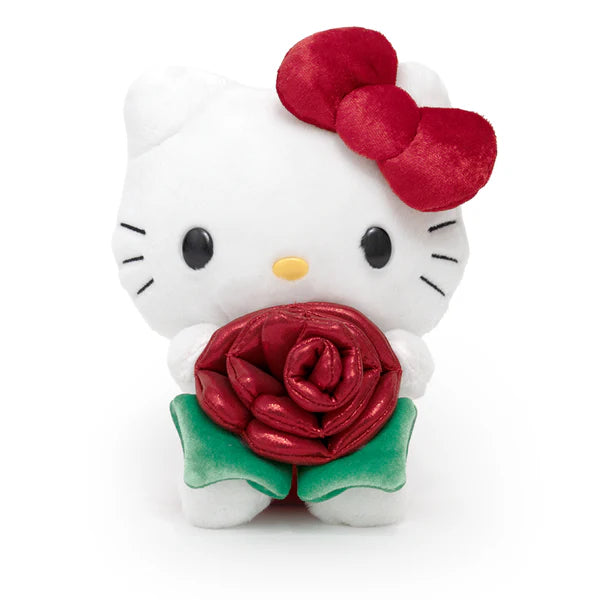 Hello Kitty Glitter Rose 8" Plush
