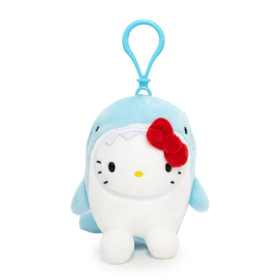 Hello Kitty Blue Shark Mascot Clip On