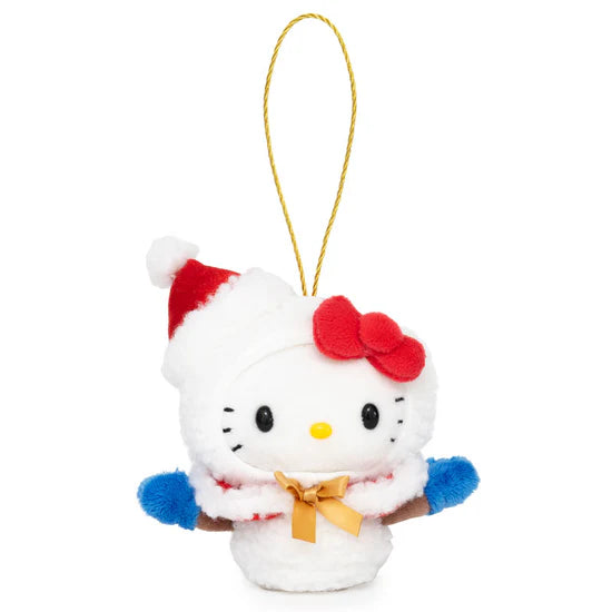 Hello Kitty Santa Claus Costume Snowman Mascot Ornament