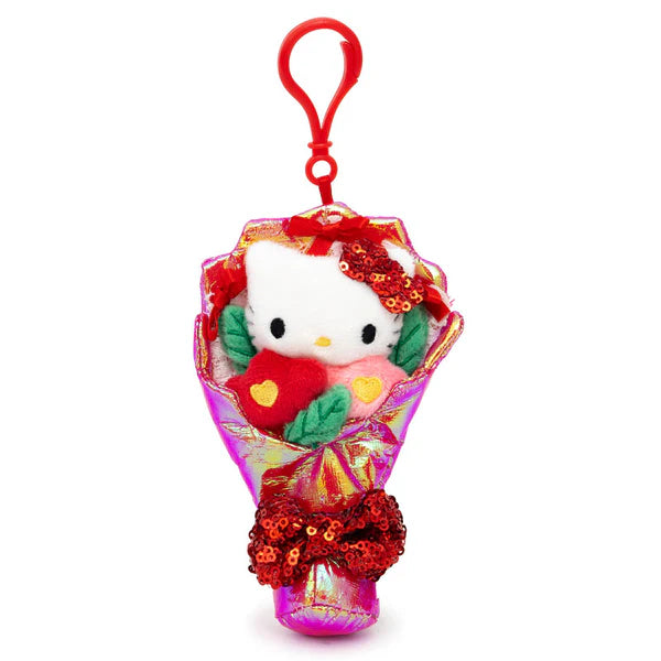 Hello Kitty Flower Bouquet Mascot Clip On