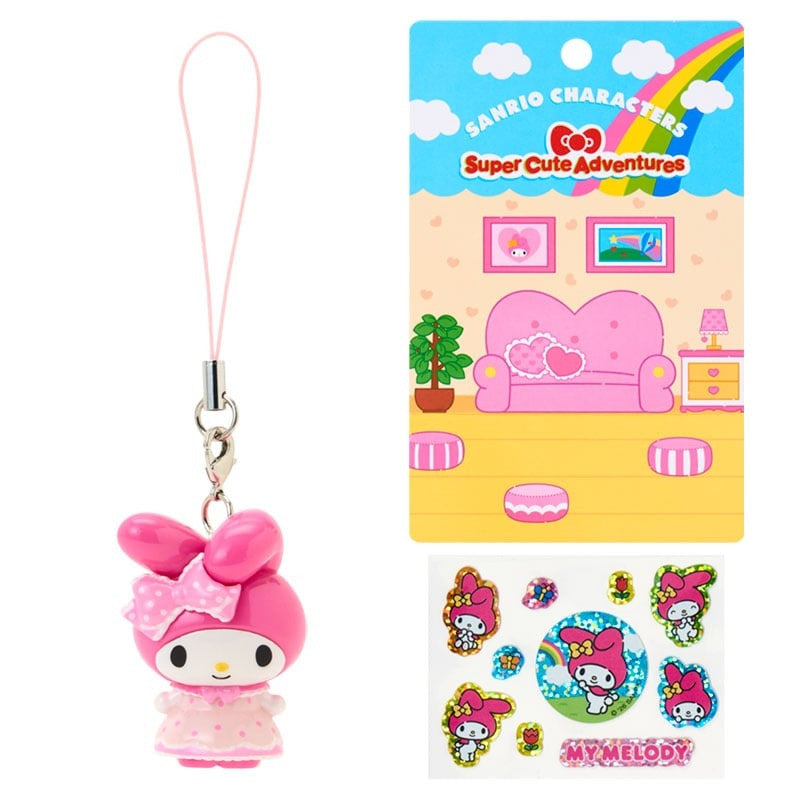 My Melody Super Cute Adventures Charm and Sticker Set
