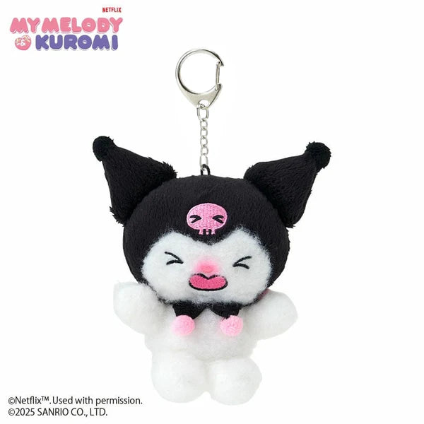 Kuromi Netflix Series Crying Plush Mascot Keychain
