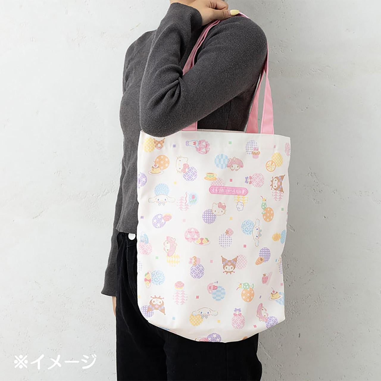 Sanrio Characters Mix Pastel Tote Bag