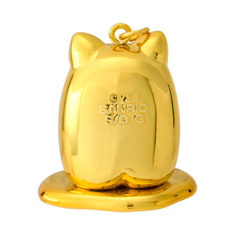Gudetama Gold Mascot Charm