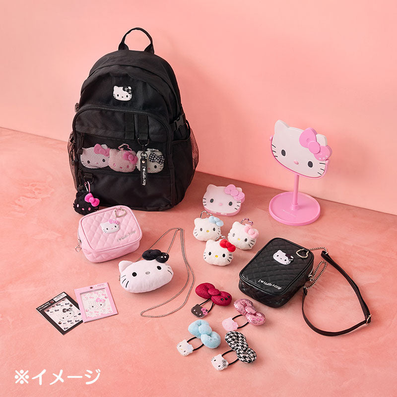 I Love Hello Kitty Pink Monochrome Mascot Plush Keychain