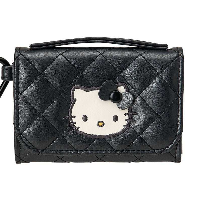 Hello Kitty Black Quilt Coin Purse