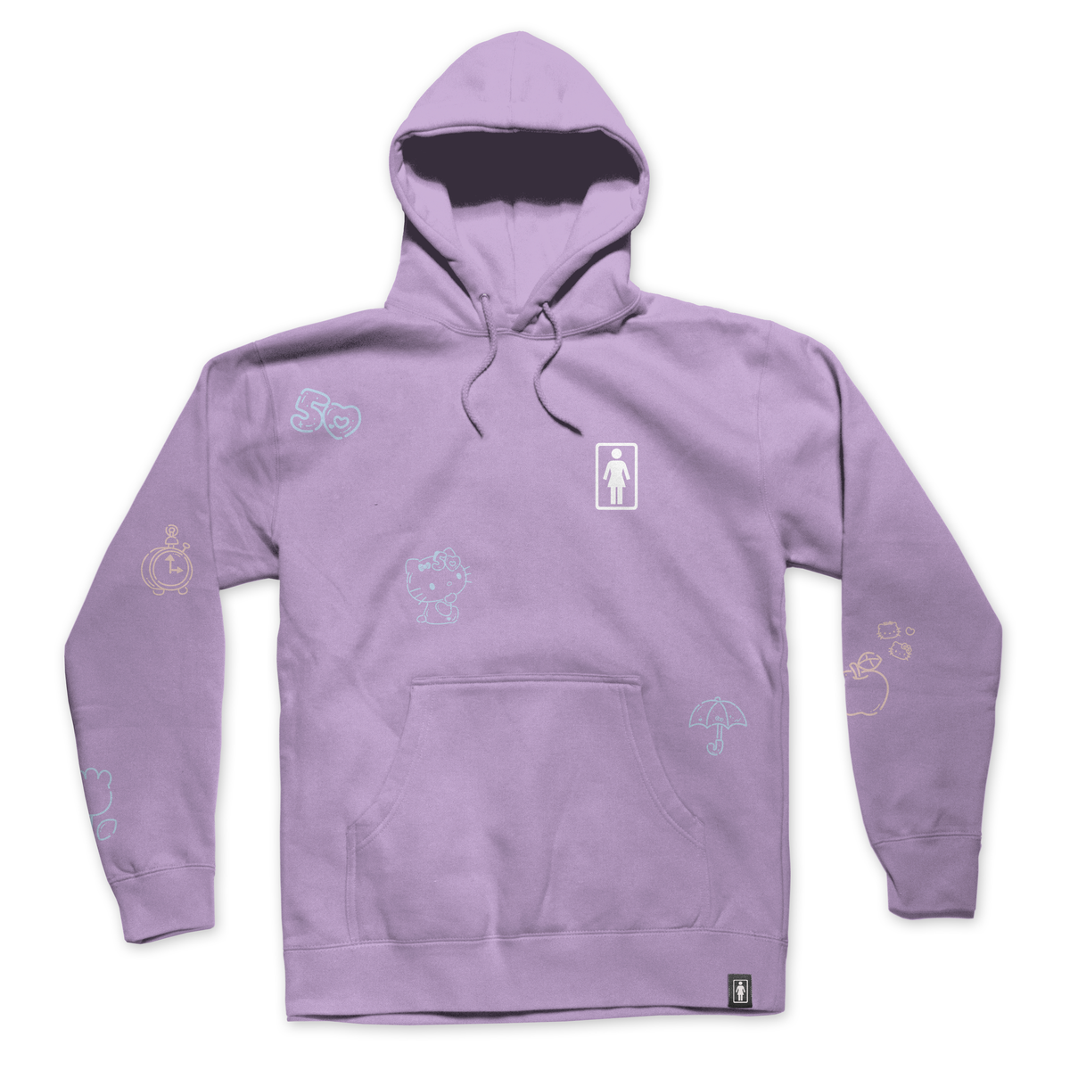 GIRL x Hello Kitty 50th All Over Pullover Hoodie