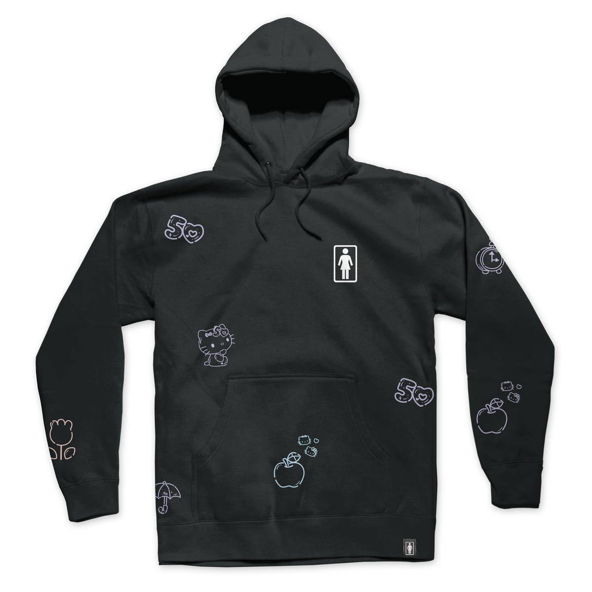 GIRL x Hello Kitty 50th All Over Pullover Hoodie