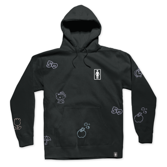 GIRL x Hello Kitty 50th All Over Pullover Hoodie