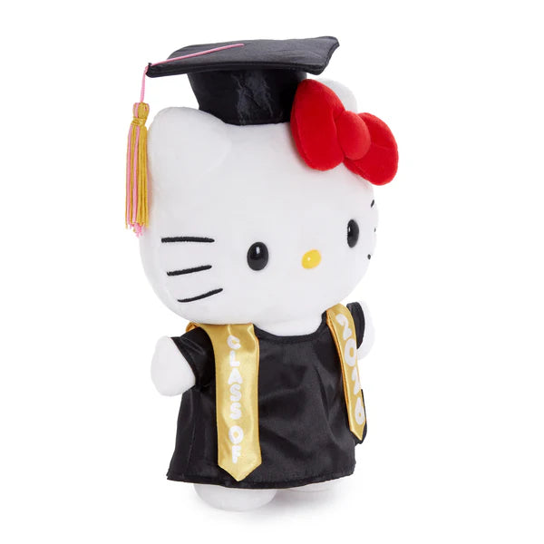 Hello Kitty 9" Cap and Gown Graduation Plush (Gold)