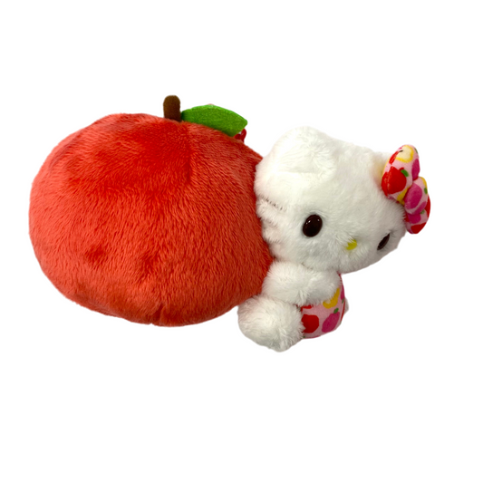 Hello Kitty Apple Plush Mascot Clip-On