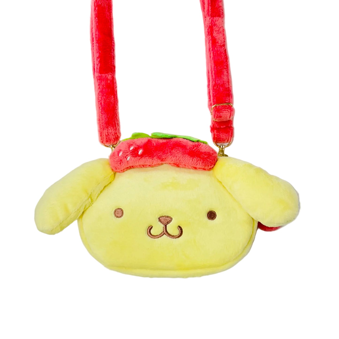 Pompompurin Strawberry News Pouch with Strap