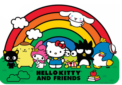 Hello Kitty and Friends Rainbow Wooden Jigsaw Puzzle