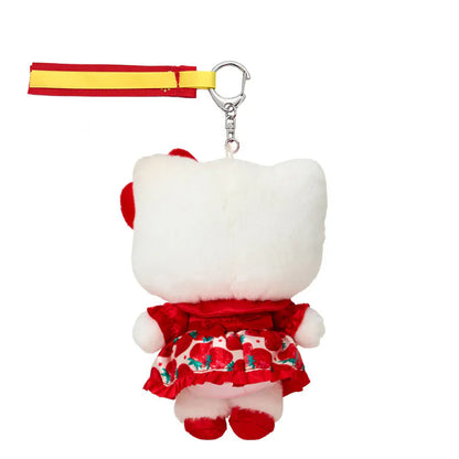 Hello Kitty Strawberry Mascot Plush Keychain
