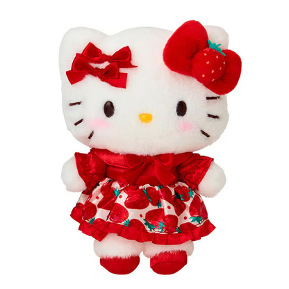 Hello Kitty Strawberry Mascot Plush Keychain