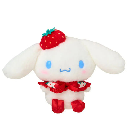 Cinnamoroll Strawberry Mascot Plush Keychain